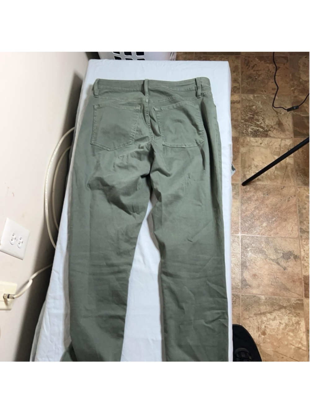 LOFT Straight Jeans Womens 4 Green Denim Slim Fit 5 Pocket Casual 27 Fall - Picture 2 of 4
